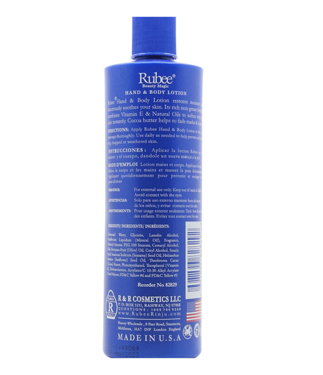 Rubee Beauty Magic Hand and Body Lotion 473ml