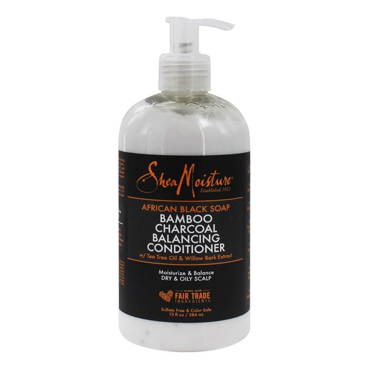 Shea Moisture African Black Soap Bamboo Charcoal Balancing Conditioner 384ml