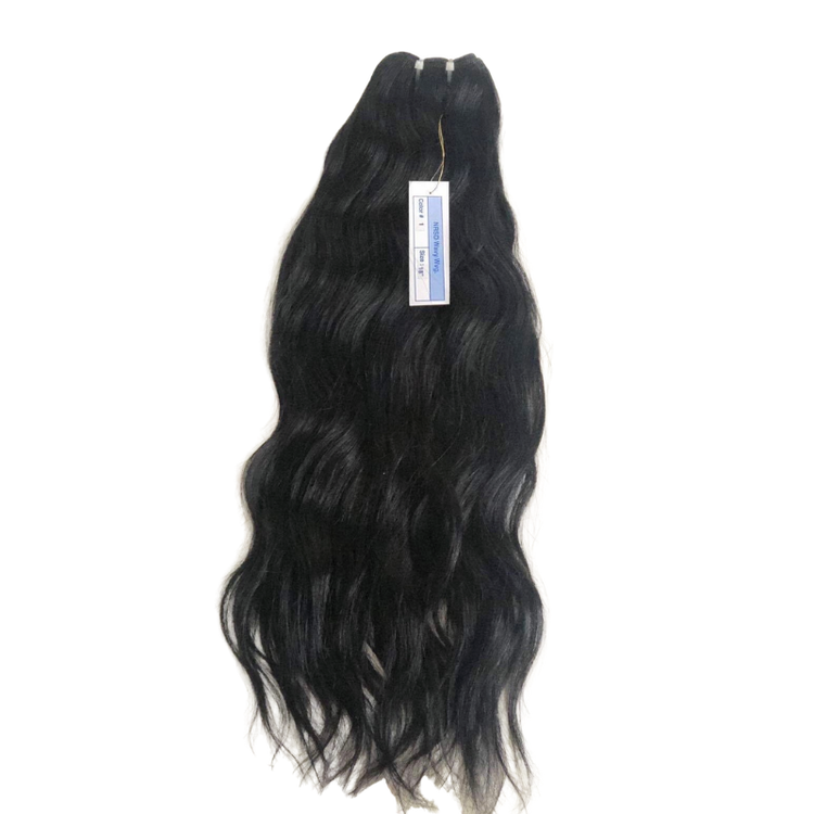 100% äkta löshår Virgin   #Natural Svart     18-24 Inches
