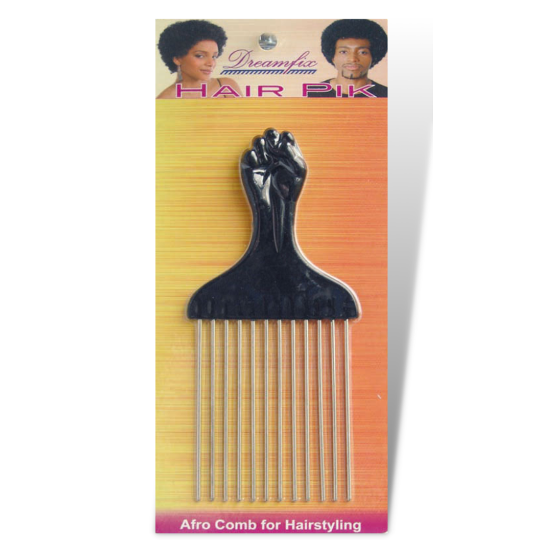 Afro hår kam (metall)