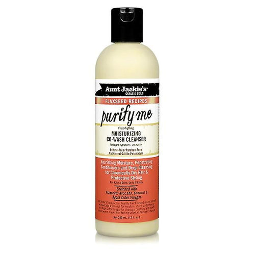 Aunt Jackie's Curls & Coils Flaxseed Recipes Purify Me Moisturizing Co-Wash Cleanser 355ml